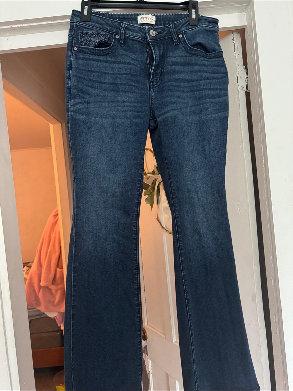 Shyanne Dark Blue Flare Jeans